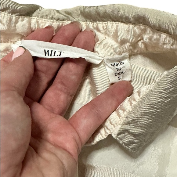 Wilt Asymmetrical Striped Sleeveless Button-Up Blouse Small - Picture 4 of 7